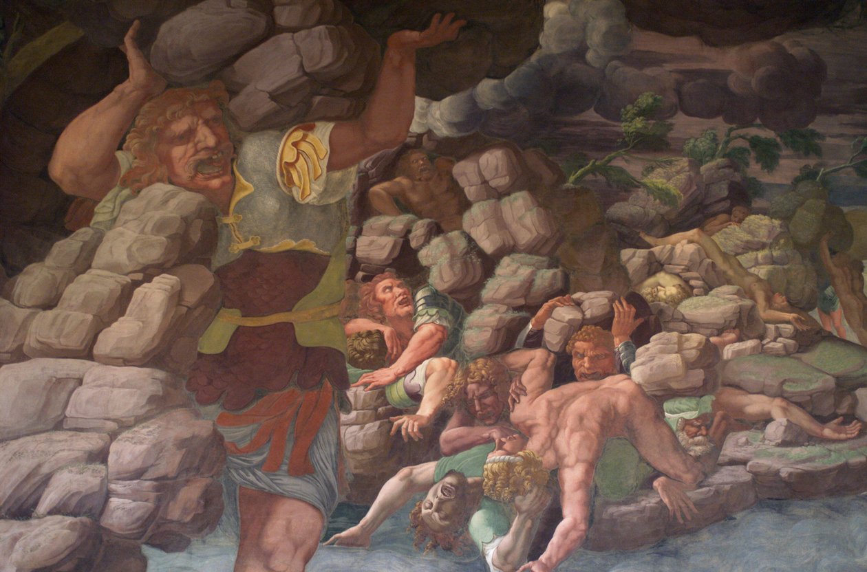 The Fall of the Giants Hall of the Giants av Giulio Romano