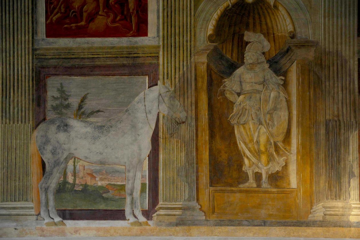 Hall of Horses Sala dei Cavalli i Palazzo del Te, 1526-1534 av Giulio Romano