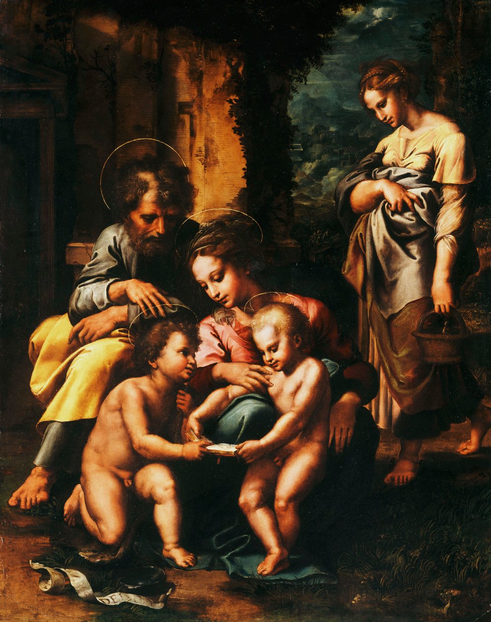 Spinola hellige familie, av Giulio Romano