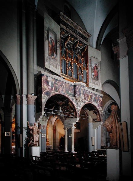 Orgel, malt 1546 av Giulio Taraschi