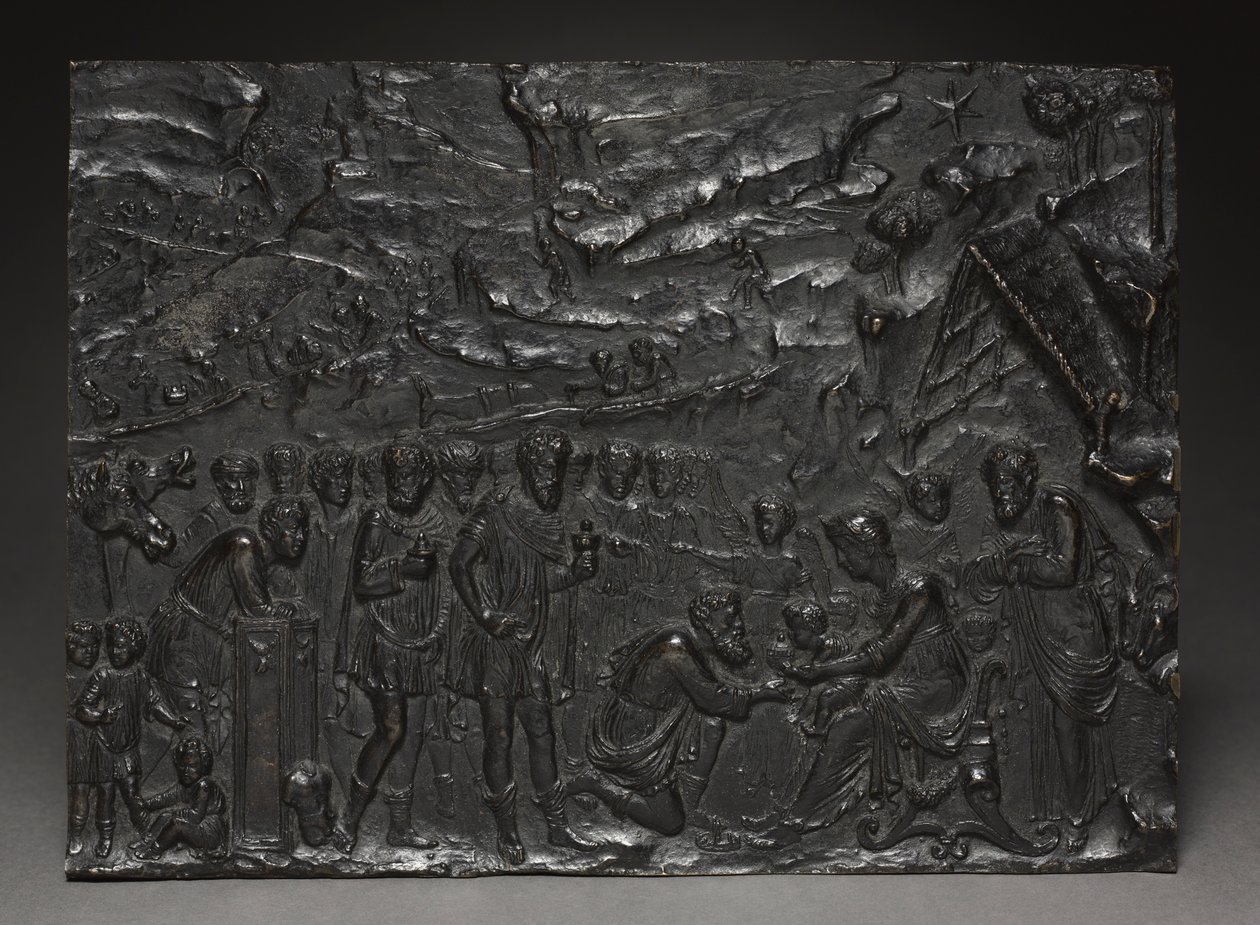 Tilbedelse av magiene, ca. 1500-1525. av Giulio della Torre