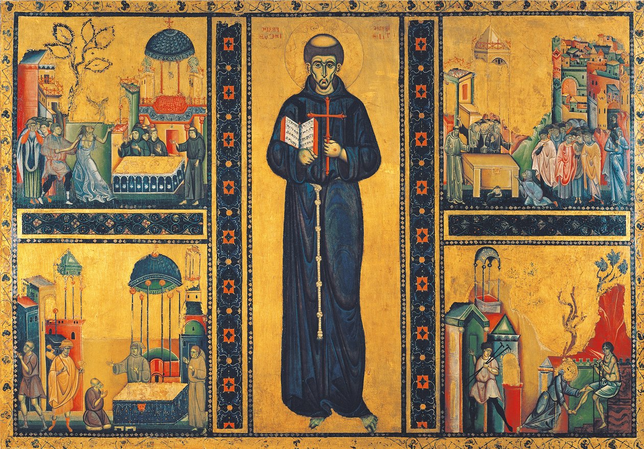 St Francis og historiene om hans liv av Giunta Pisano