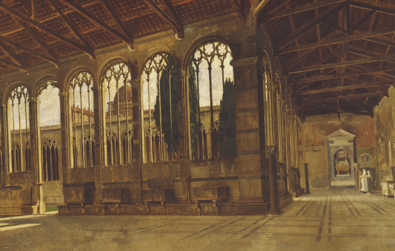 Kirkegården i Pisa av Giuseppe Abbati