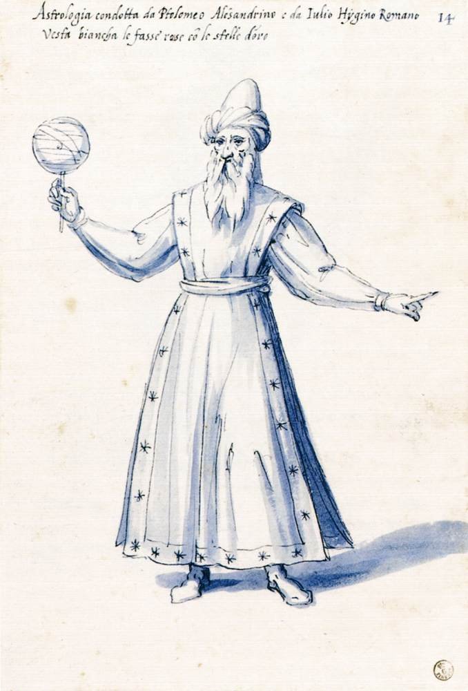 Drakt av den allegoriske figuren Astrologi av Giuseppe Arcimboldo