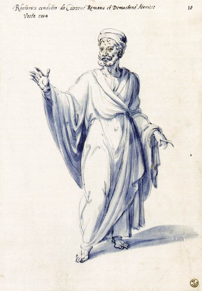 Drakt av den allegoriske figuren Retorikk av Giuseppe Arcimboldo