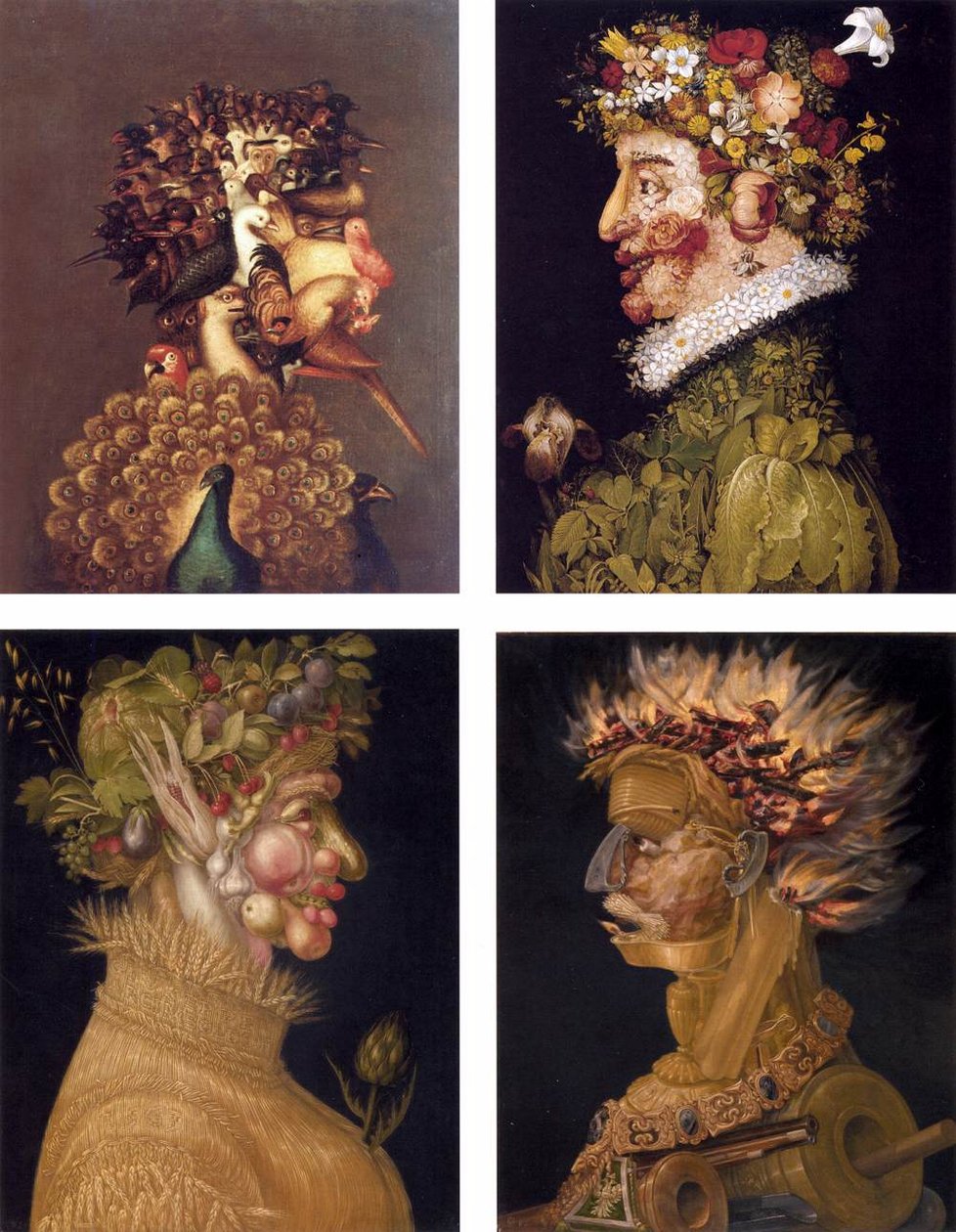 Par Allegories av Giuseppe Arcimboldo