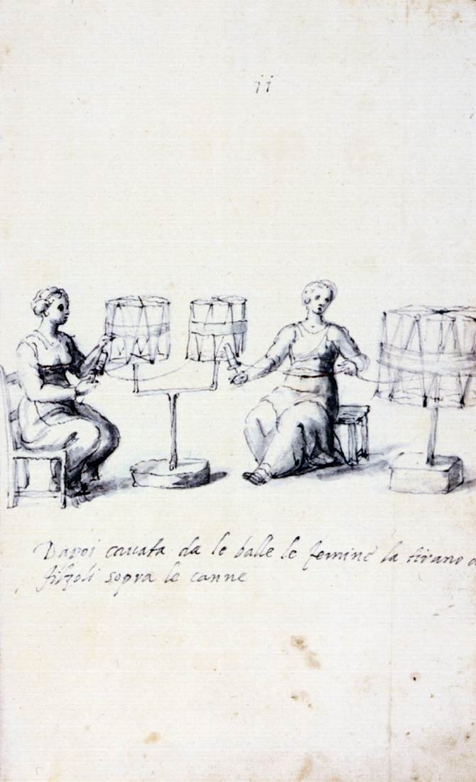 Avhandling om silkekultur og produksjon av Giuseppe Arcimboldo