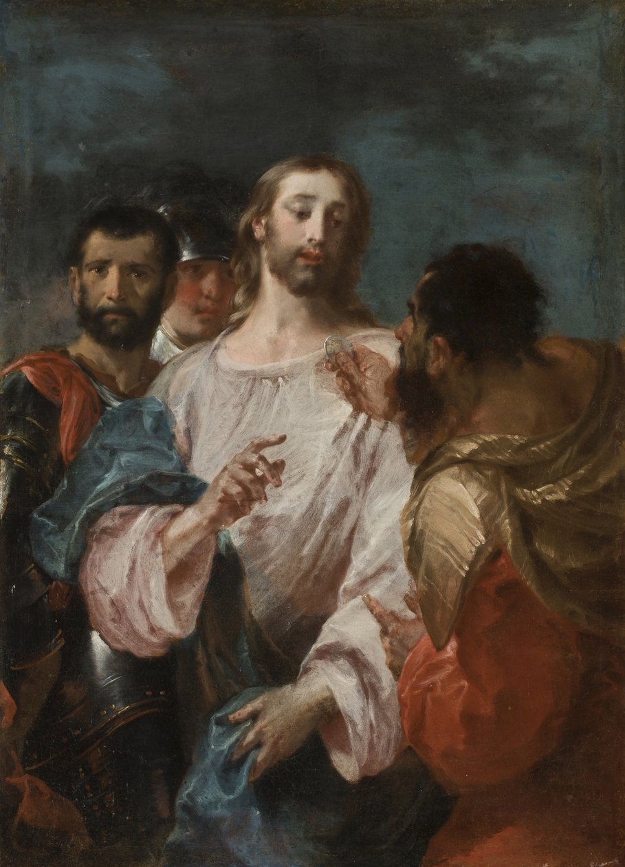 The Tribute Money, tidlig på 1740-tallet av Giuseppe Bazzani