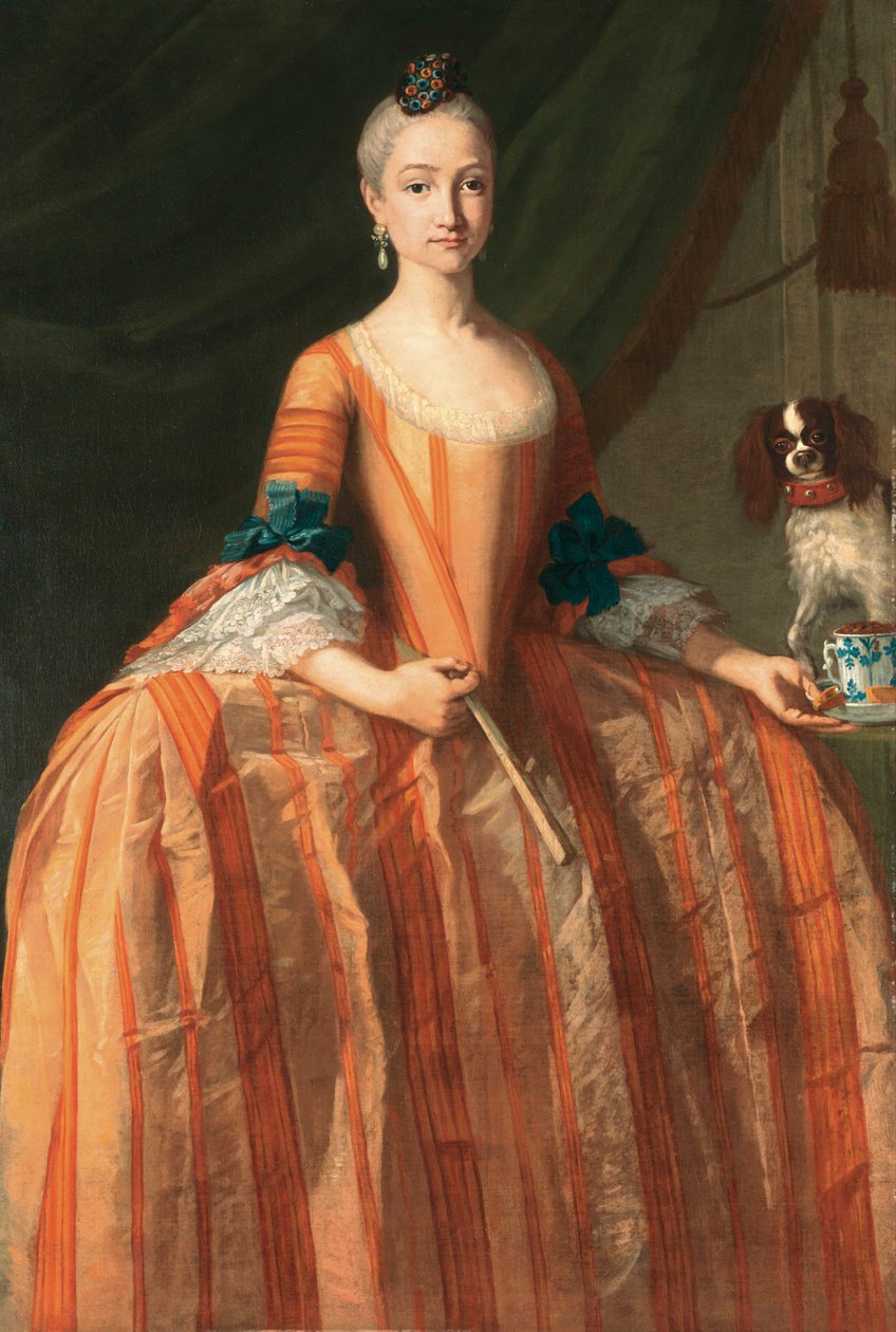 Portrett av Infanta Maria Josefa fra Spania (1744-1801) av Giuseppe Bonito