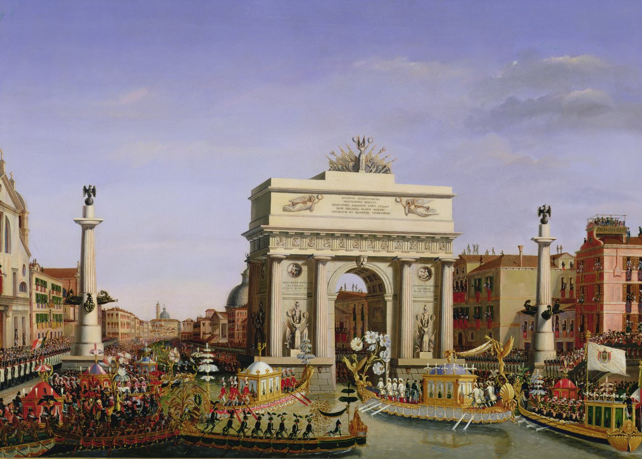Inntreden av Napoleon I (1769-1821) i Venezia, 1807 av Giuseppe Borsato