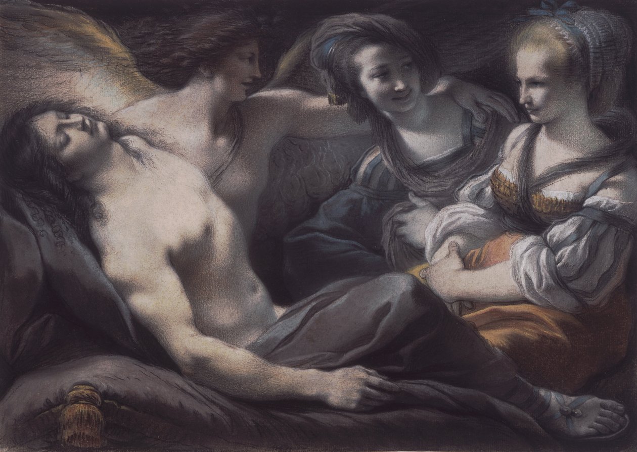 Armida Gazes on the Sleeping Rinaldo av Giuseppe Cades