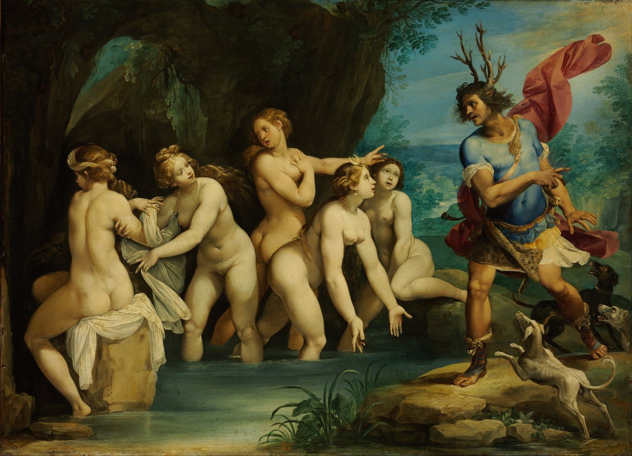 Diana og Actaeon av Giuseppe Cesari