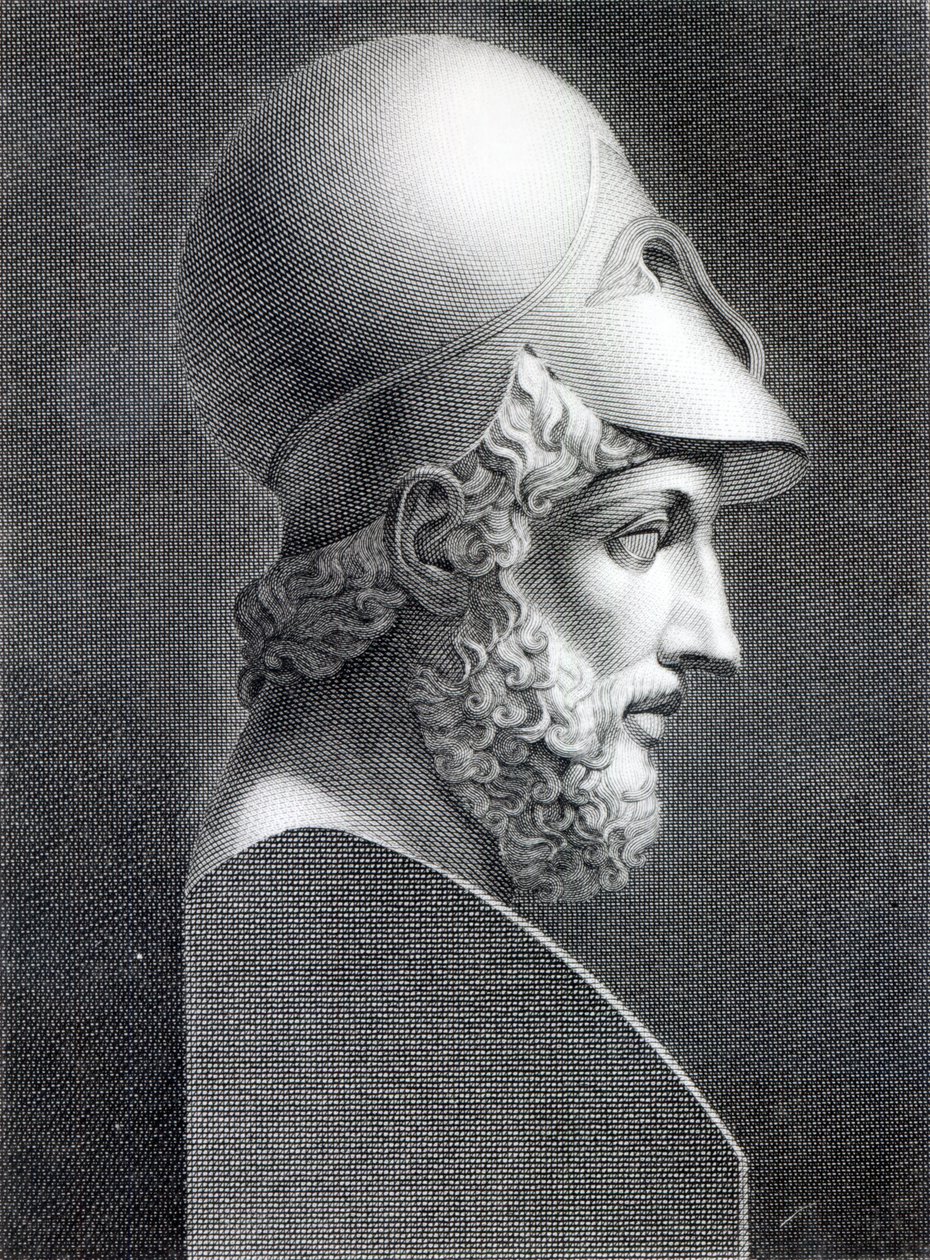 Byste av Perikles, gravert av Giuseppe Cozzi av Giuseppe Longhi