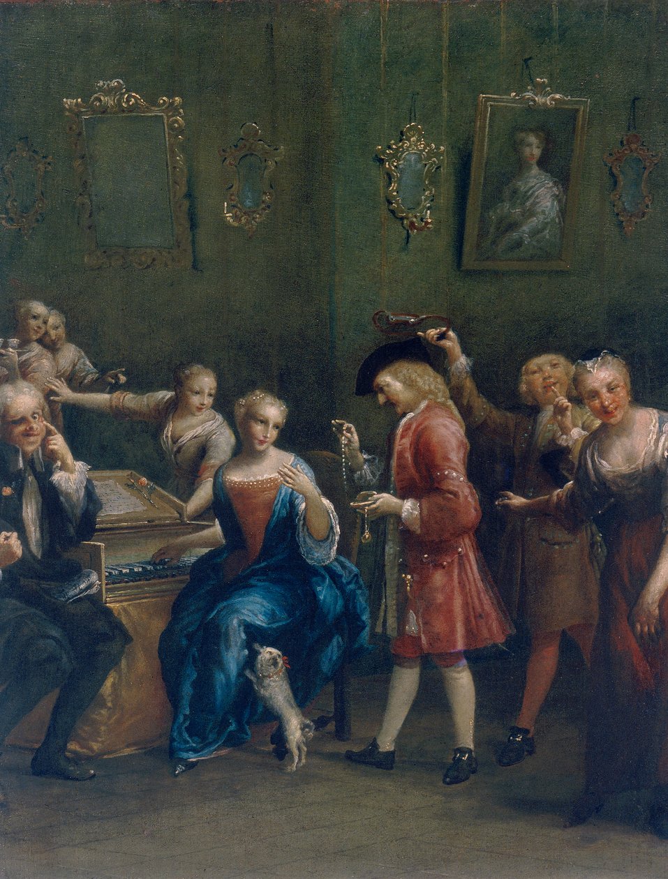 Den kurtiserte sangeren av Giuseppe Maria Crespi