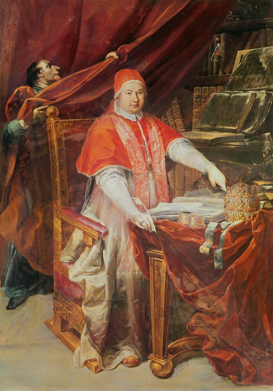 Pave Benedikt XIV av Giuseppe Maria Crespi