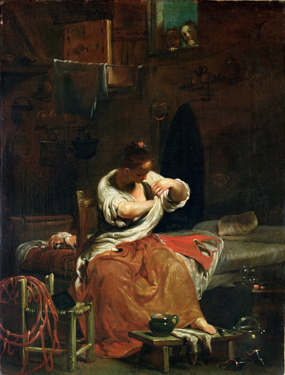 Loppen, ca. 1715-20 av Giuseppe Maria Crespi