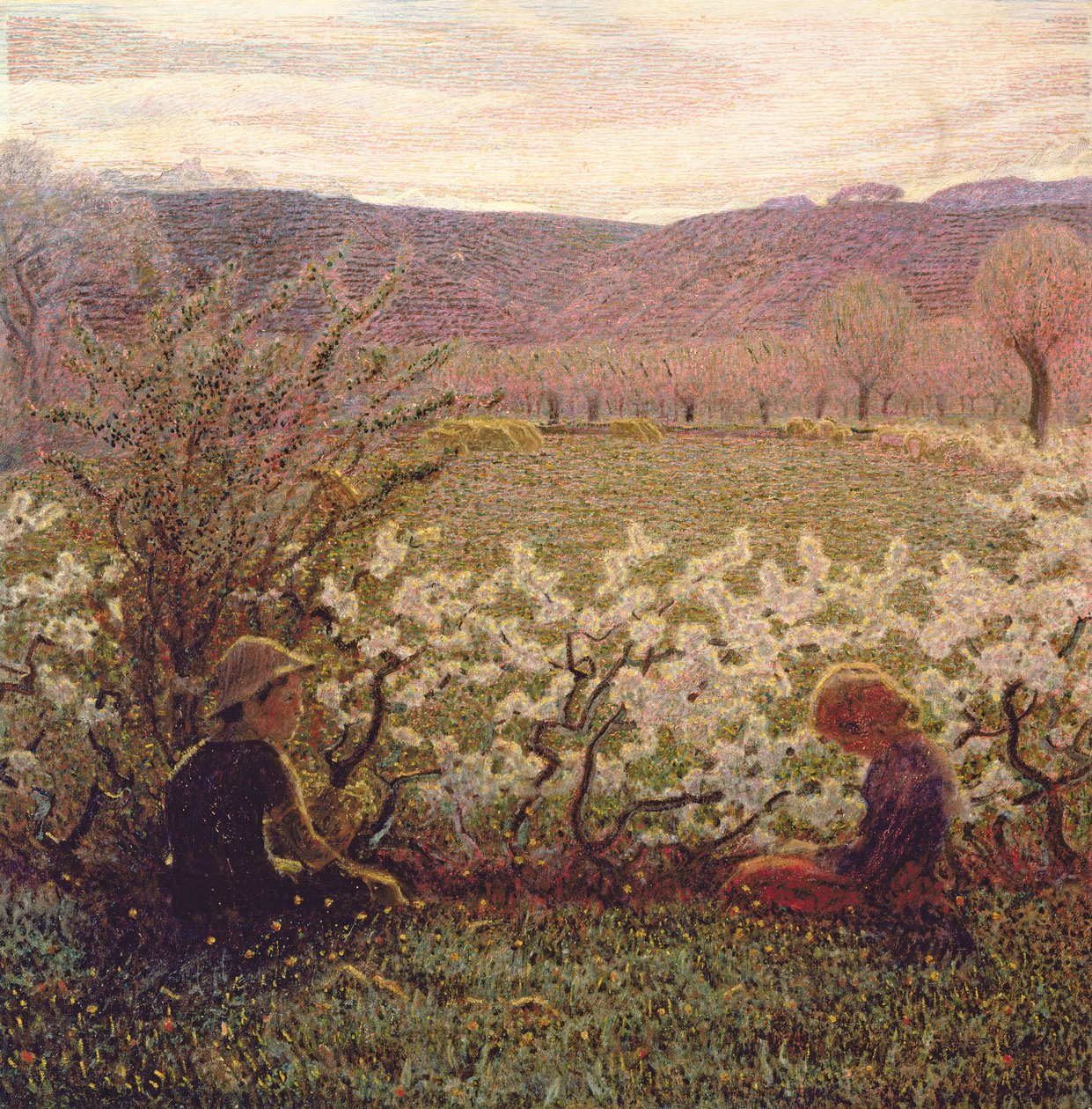 Blomstrende Eng av Giuseppe Pellizza da Volpedo