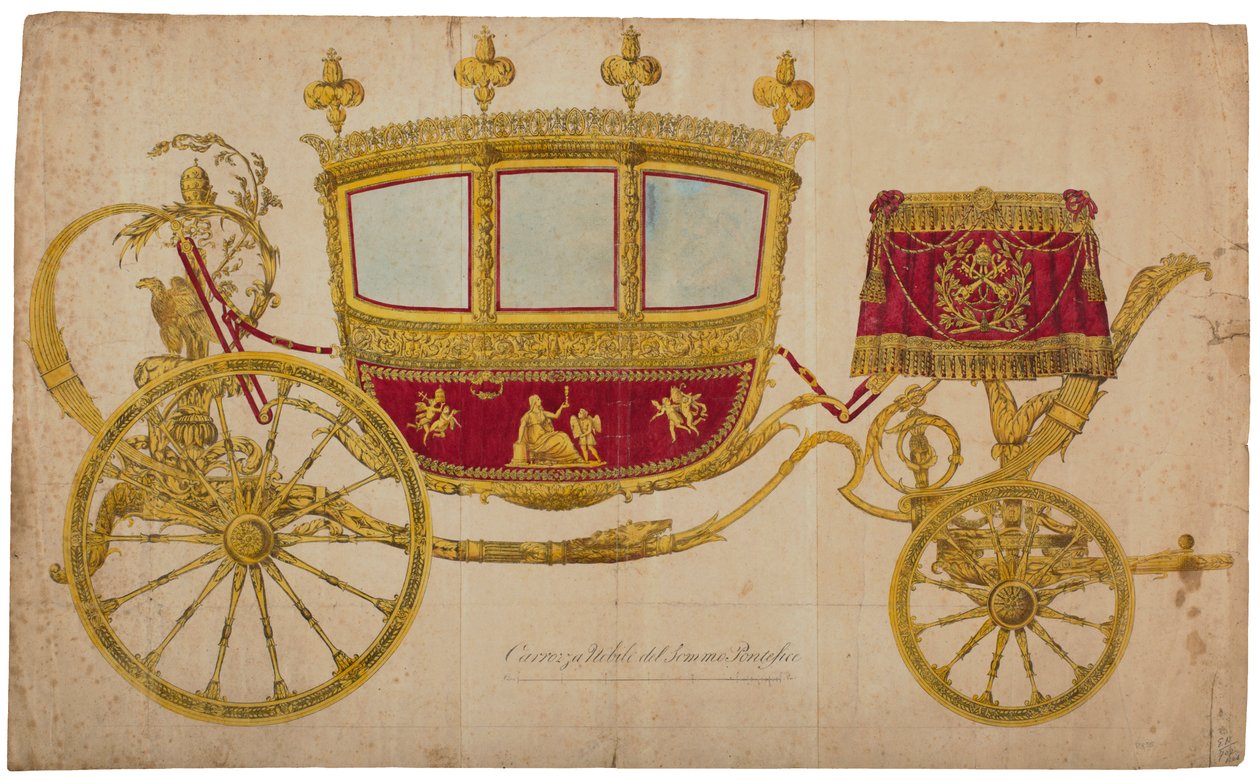 Transport av den øverste pave Pius VII av Giuseppe Pera