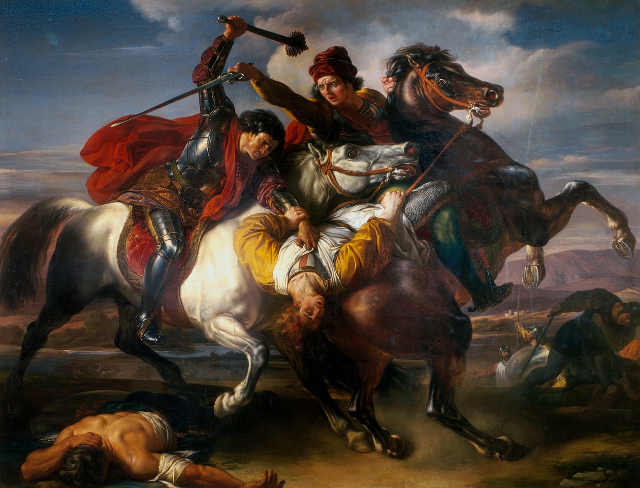 Farinata degli Uberti i slaget ved Montaperti av Giuseppe Sabatelli