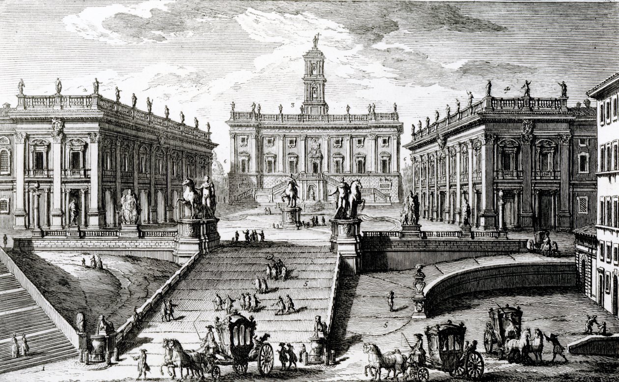 Campidoglio-plassen av Giuseppe Vasi