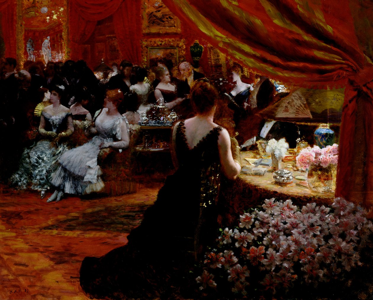 Salongen til prinsesse Mathilde (1820-1904) 1883 av Giuseppe de Nittis