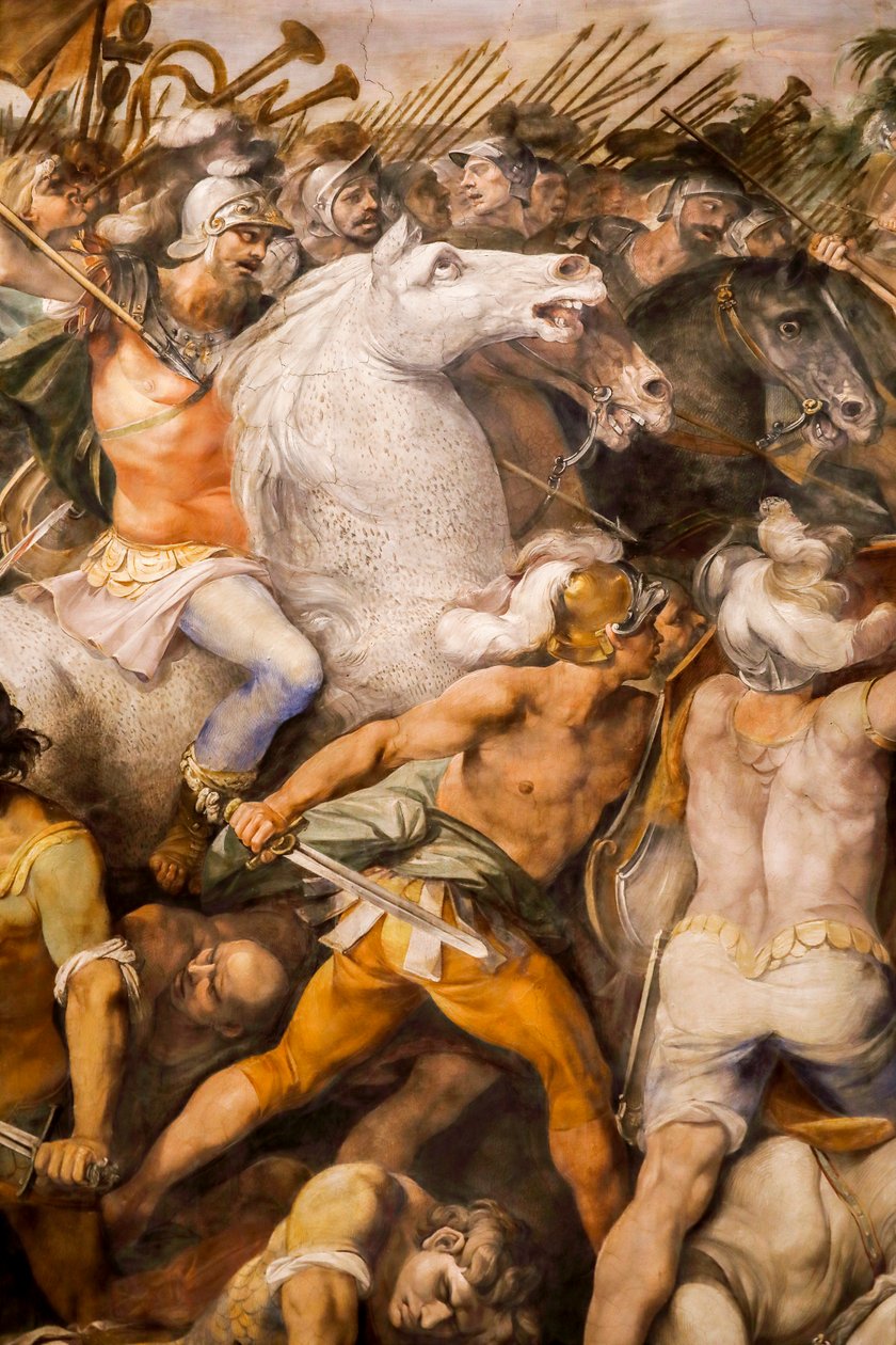 Kamp mellom Horatii og Curiatii (detalj) av Giuseppe (1568 1640) Cesari