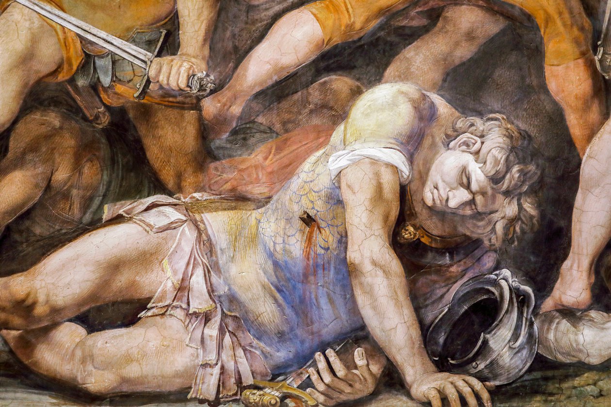 Kamp mellom Horatii og Curiatii (detalj) av Giuseppe (1568 1640) Cesari