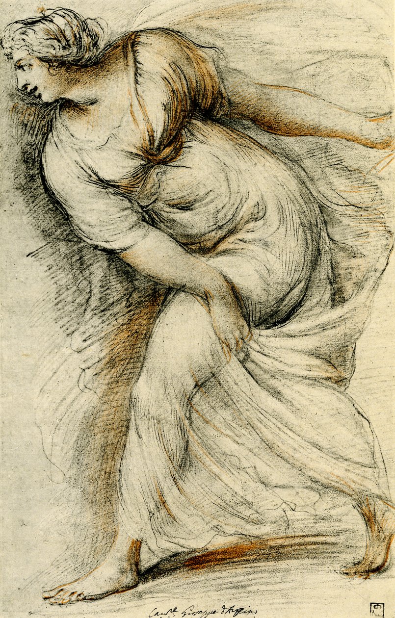 Dansende jente av Giuseppe Cesari
