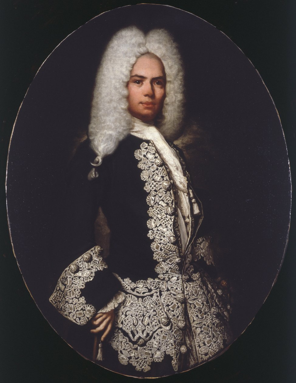 Portrett av grev Flaminio Tassi (?) av Giuseppe  Ghislandi