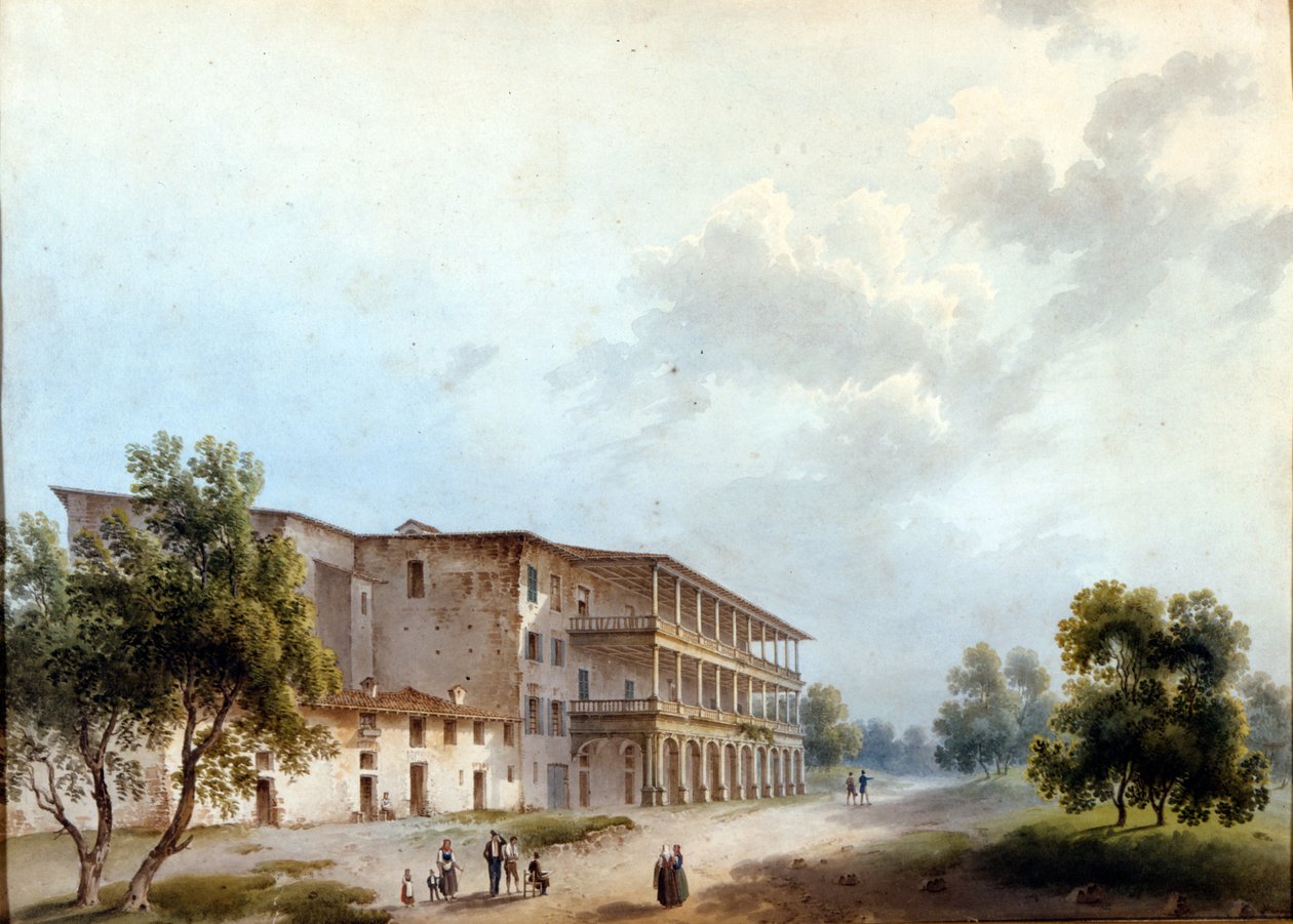 Milan, Simonetta Villa. Maleri av Alinovi. Stendhal omdøpte Angela Pietragrua til Lady Simonetta. Milano museum, Milano av Giuseppe Alinovi