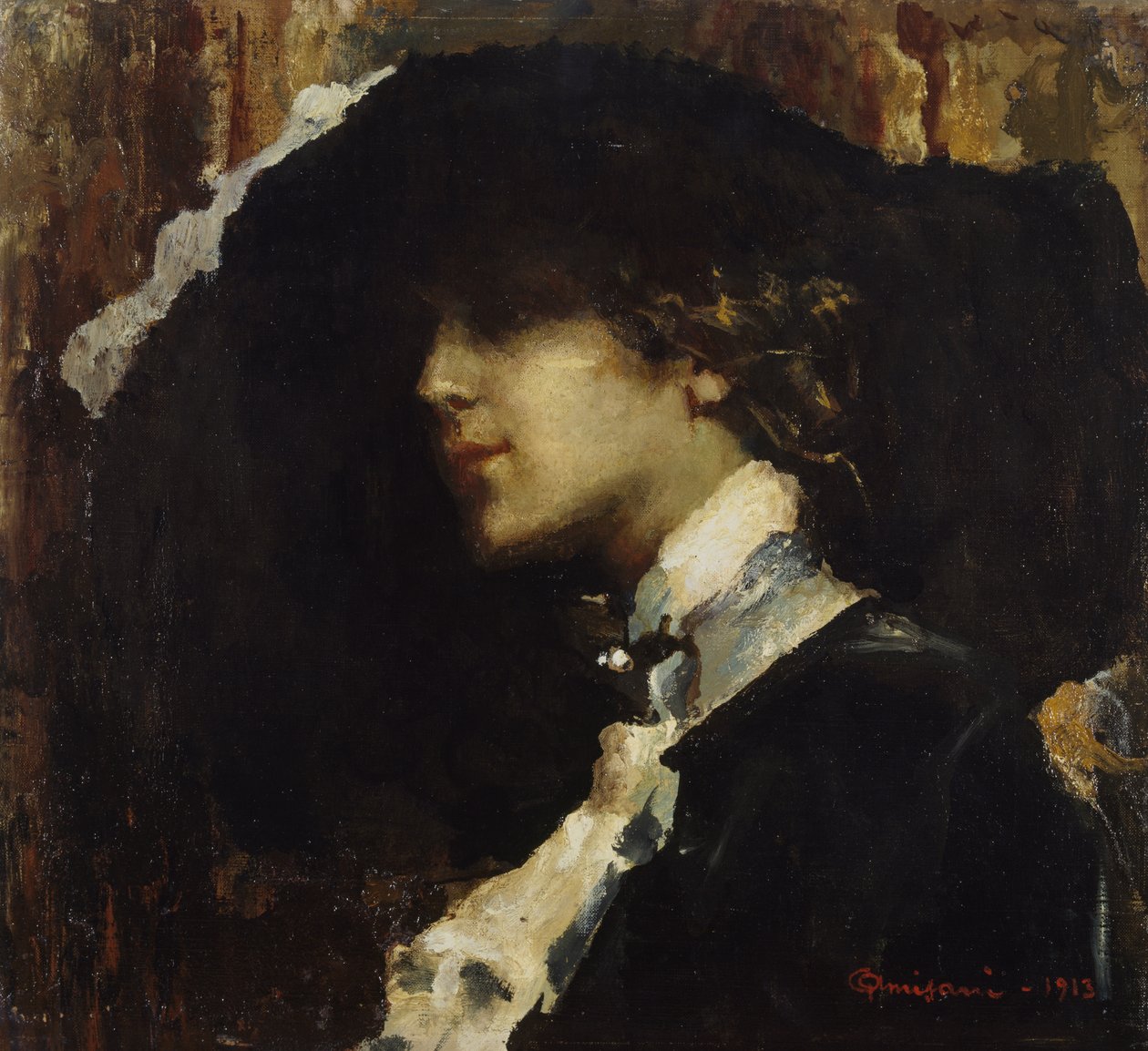 Svart hatt av Giuseppe Amisani