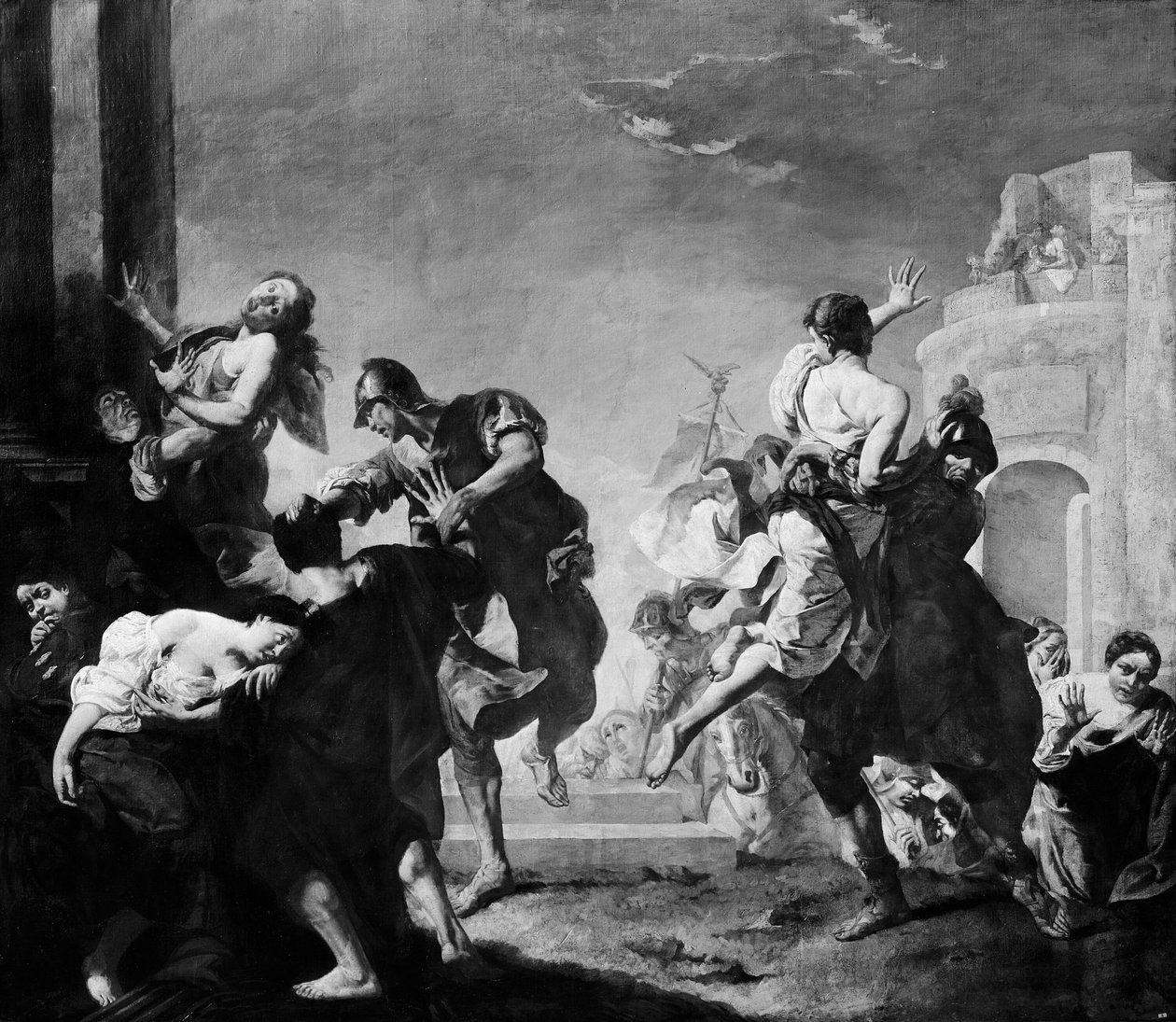 Voldtekt av sabinerne av Giuseppe Angeli
