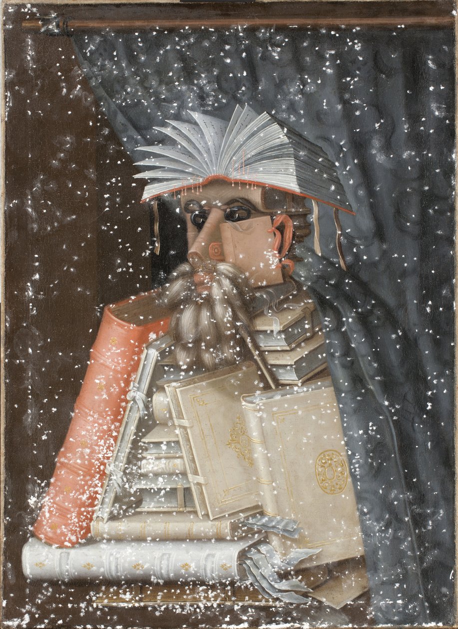 Bibliotekaren av Giuseppe Arcimboldo