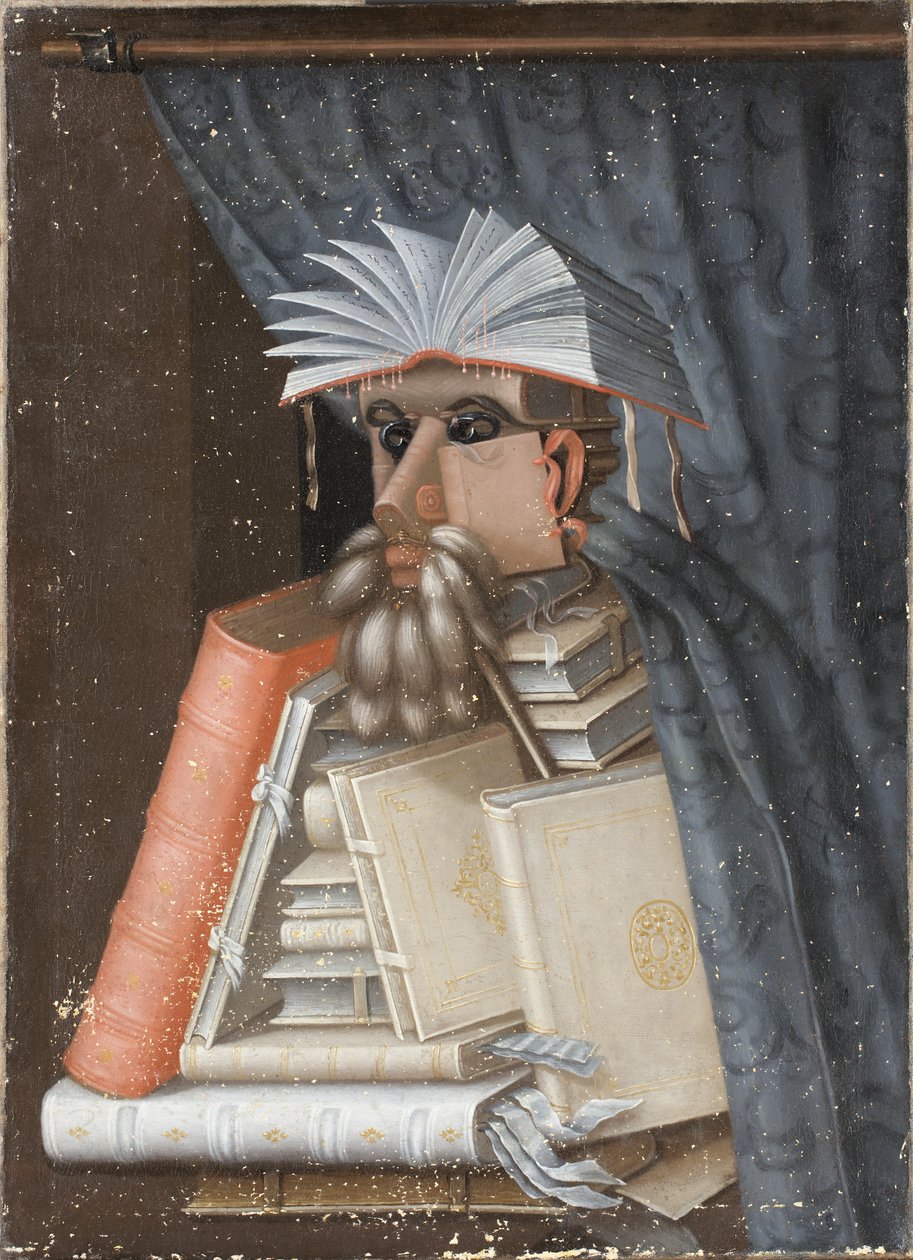 Bibliotekaren av Giuseppe Arcimboldo