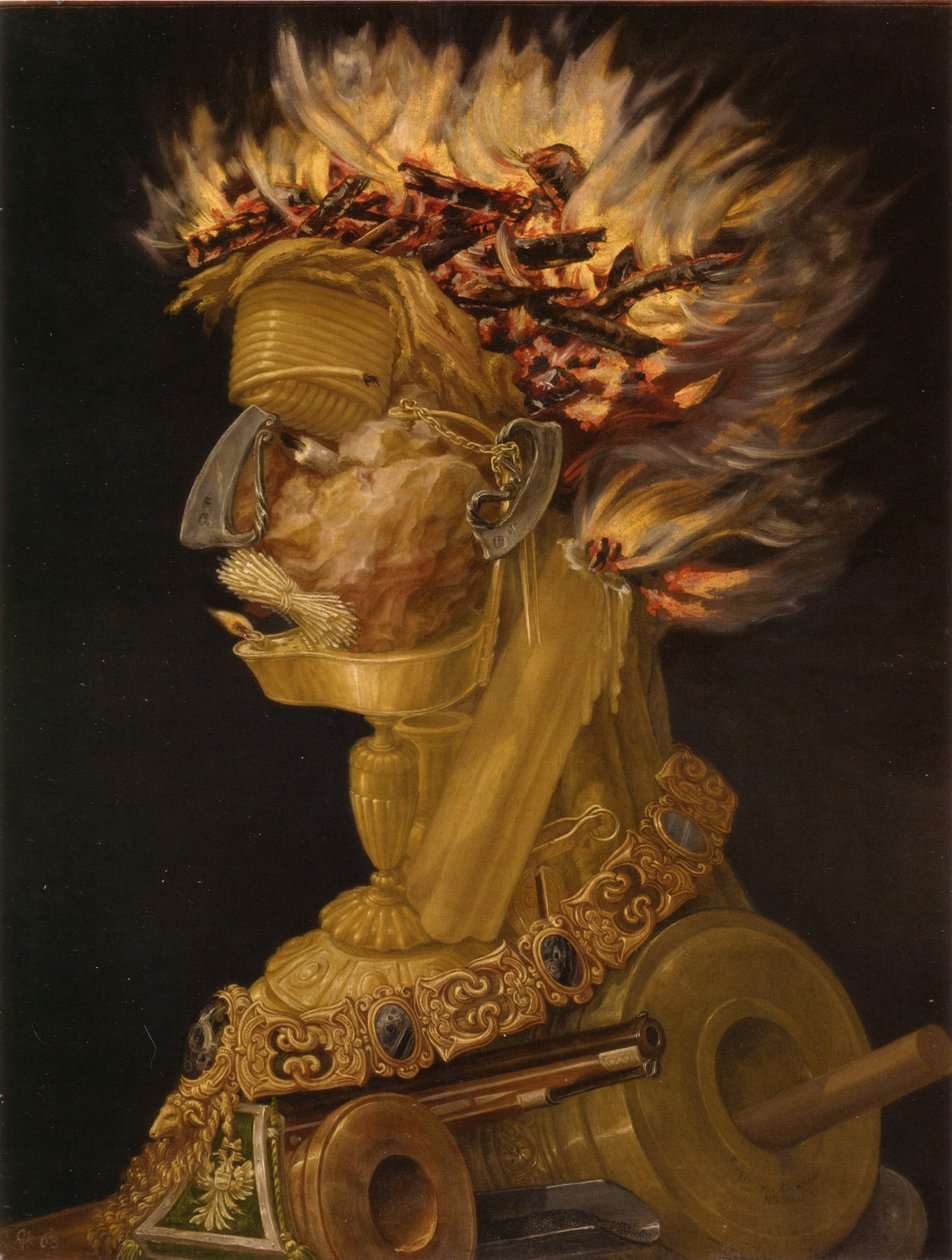 Tysk: Feuer Fire av Giuseppe Arcimboldo
