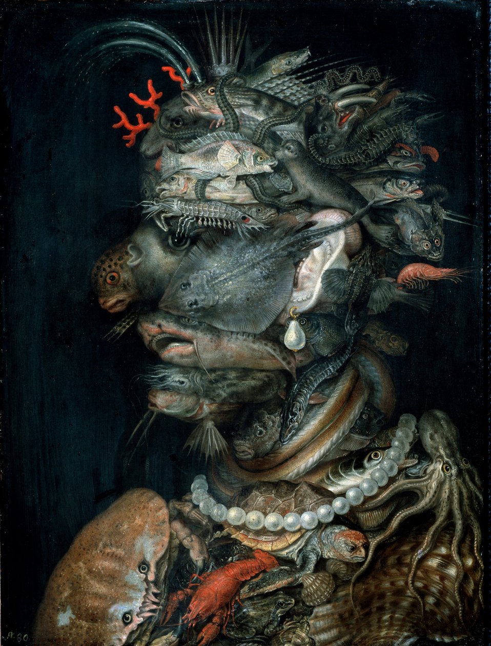 Vannmaleri av Giuseppe Arcimboldi (Arcimboldo) (1527-1593) 1566 Dim.66,5x51 cm Wien, Kunsthistorisches Museum av Giuseppe Arcimboldo