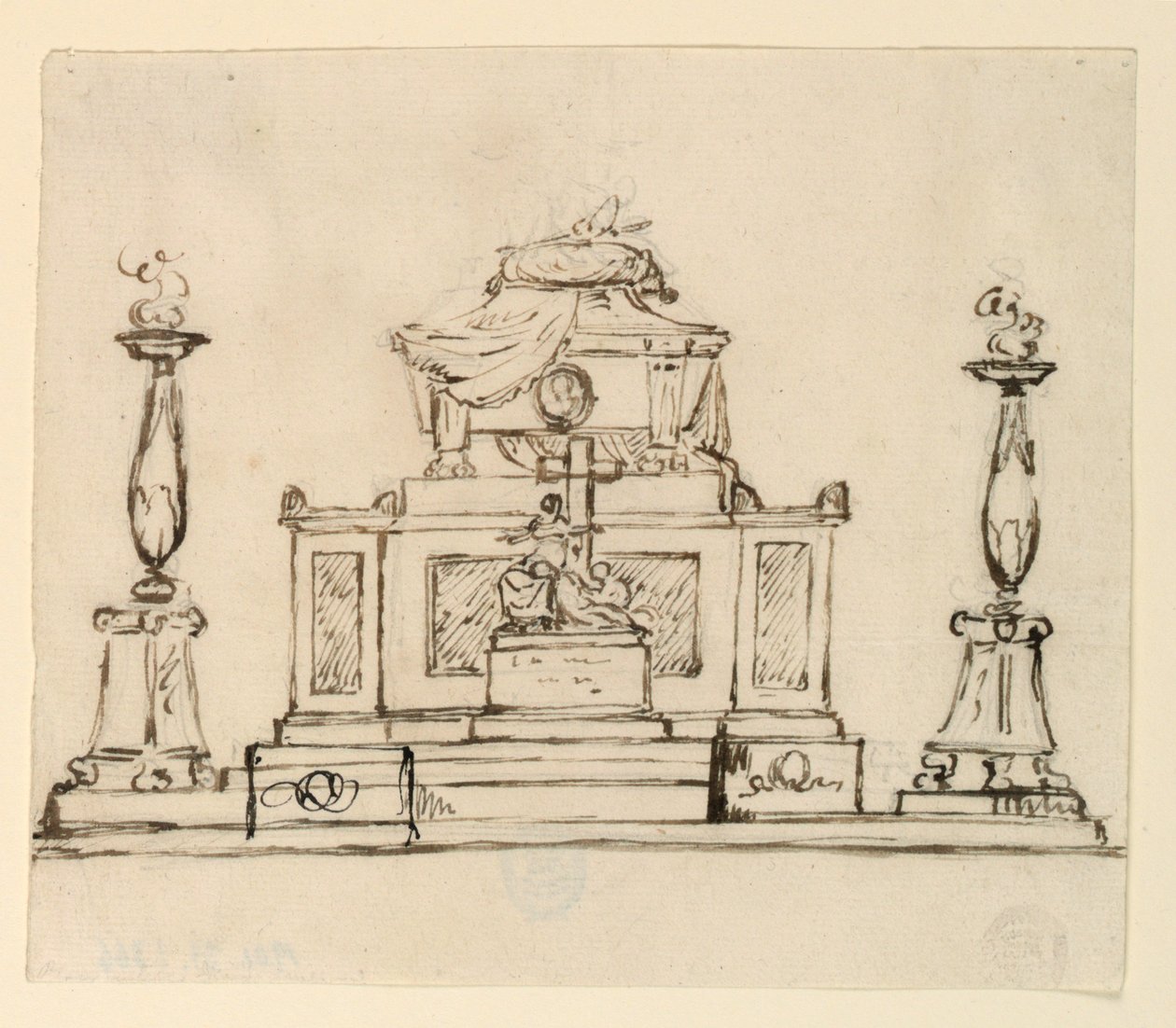 Forhøyning av et gravmonument av Giuseppe Barberi