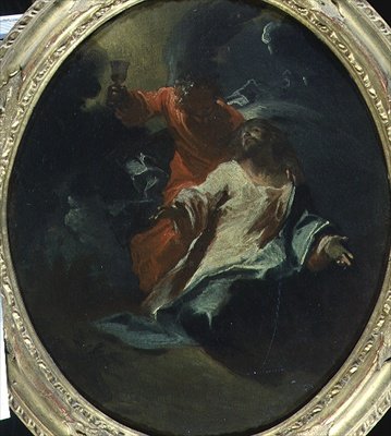 Kristus ved Oljeberget, ca. 1730 (olje på lerret) av Giuseppe Bazzani