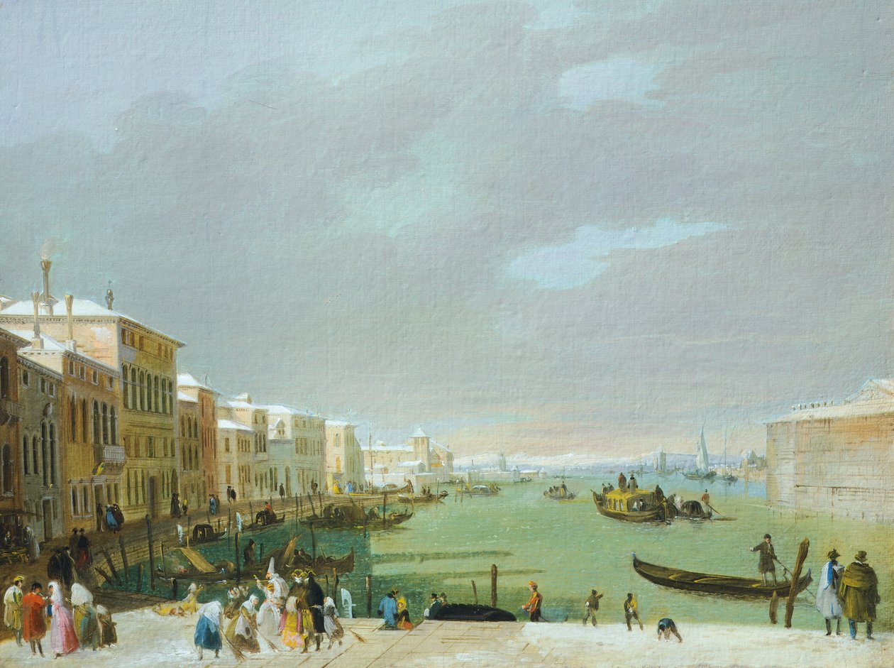 Karneval i Venezia, av Giuseppe Bernardino Bison av Giuseppe Bernardino Bison