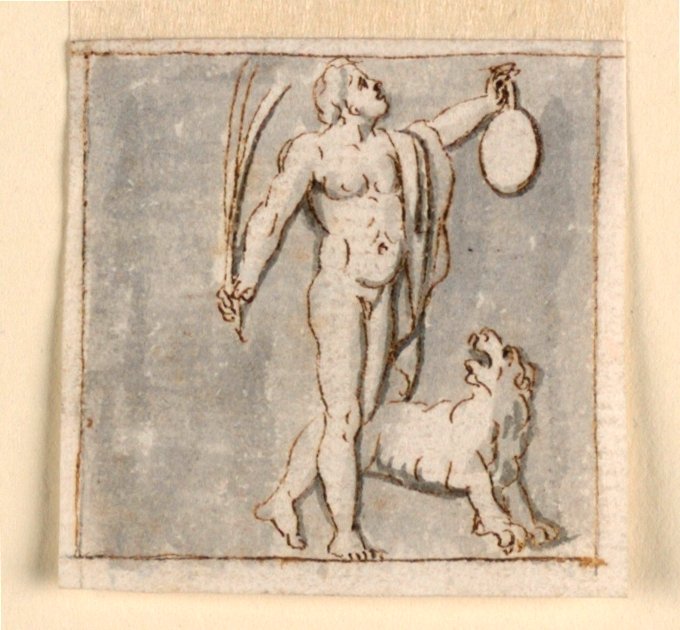 Dionysos med Panther av Giuseppe Bernardino Bison