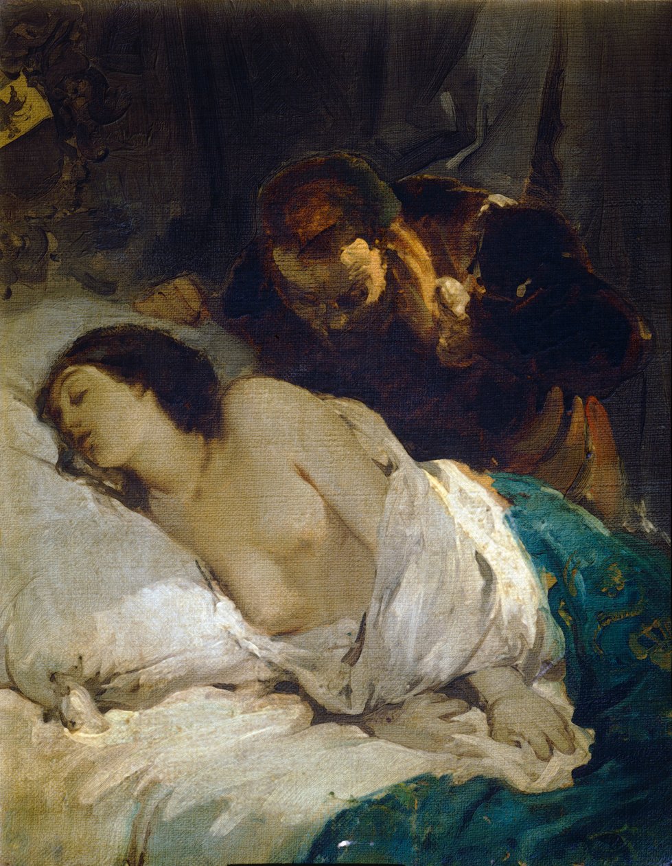 Parisina, av Giuseppe Bertini, cirka 1854, olje på lerret av Giuseppe Bertini