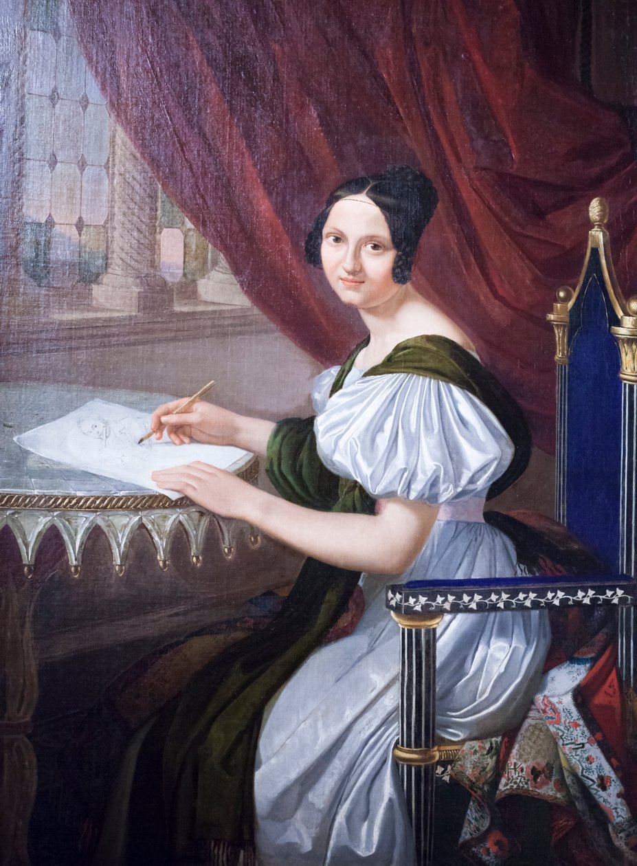 Napoleon Elisa Baciocchi, ca 1830 av Giuseppe Bezzuoli