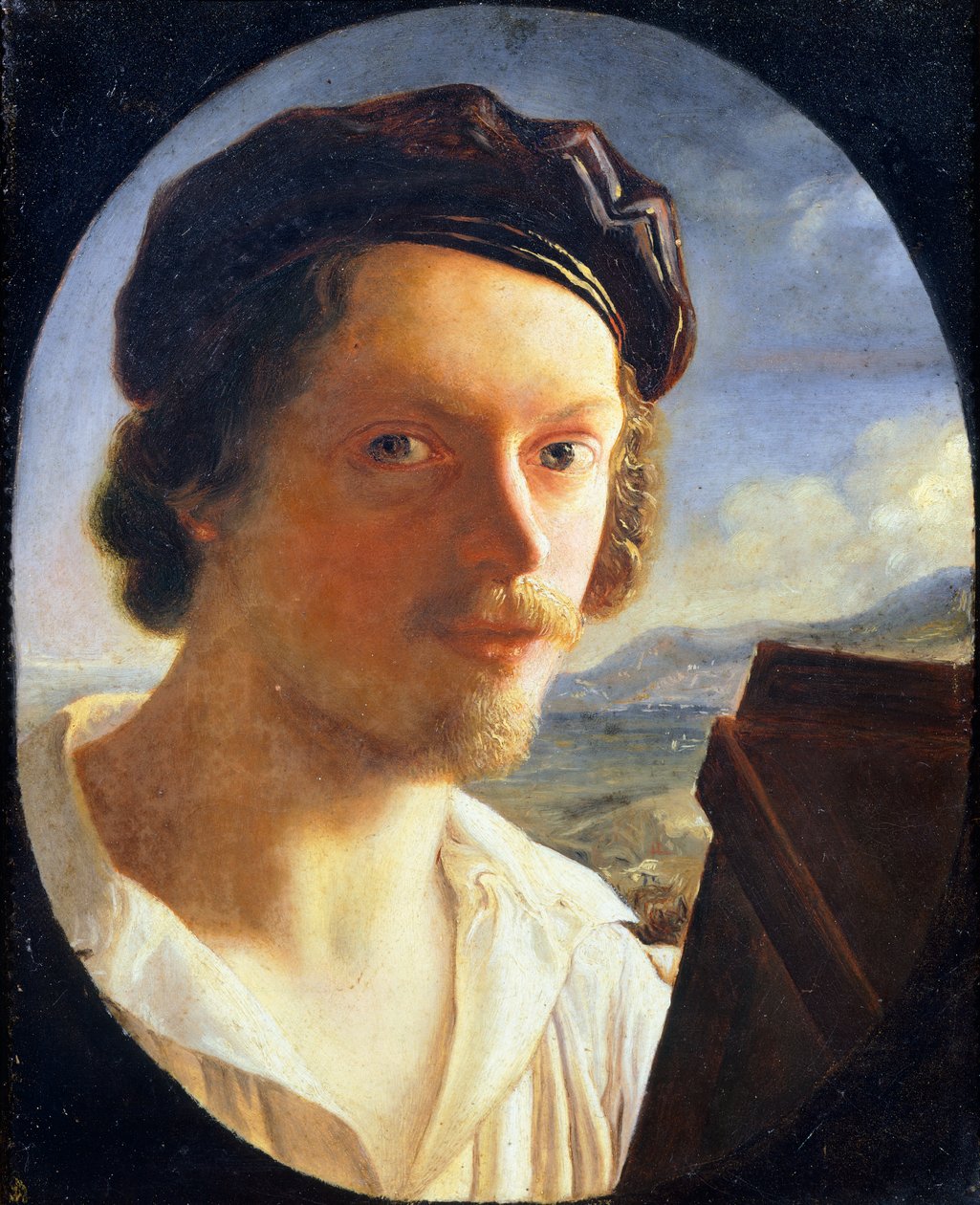 Selvportrett av Giuseppe Bezzuoli (1784-1855) av Giuseppe Bezzuoli