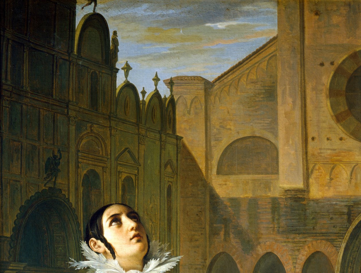 Mordet på Lorenzino de' Medici, av Giuseppe Bezzuoli, detalj av Giuseppe Bezzuoli