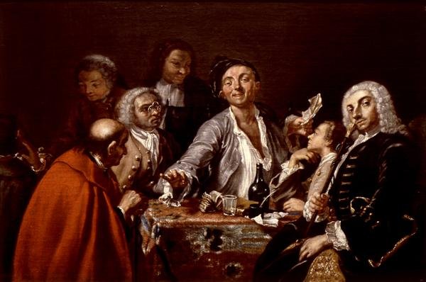 Meeting of Amateurs (olje på lerret) av Giuseppe Bonito