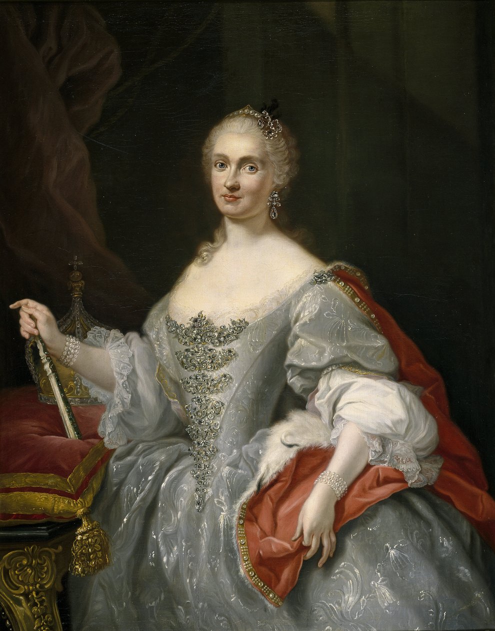 Portrett av Marie Amelie de Saxe (1724-1760), reine consort d