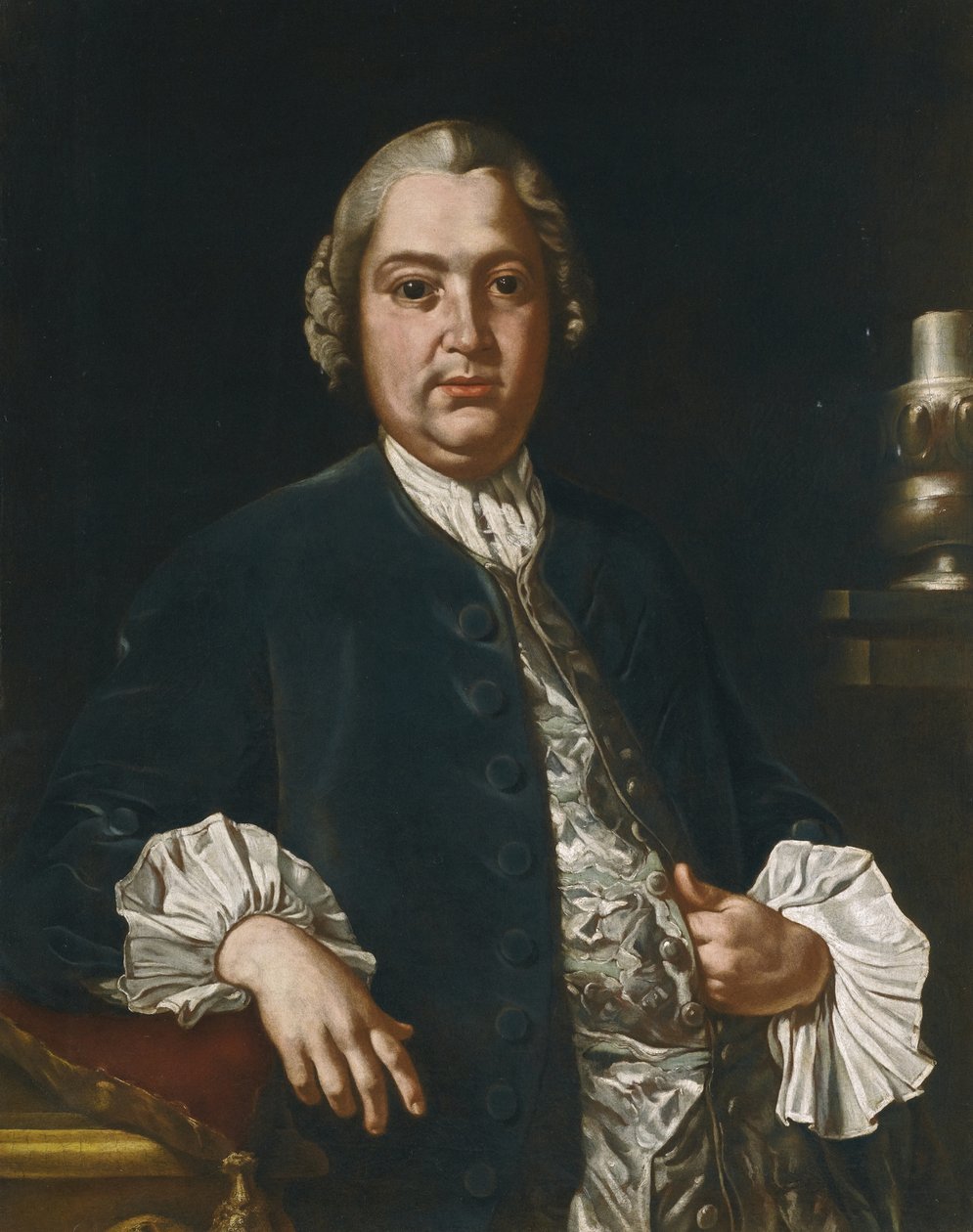 Portrett av komponisten Niccolò Jommelli 1714-1774 av Giuseppe Bonito