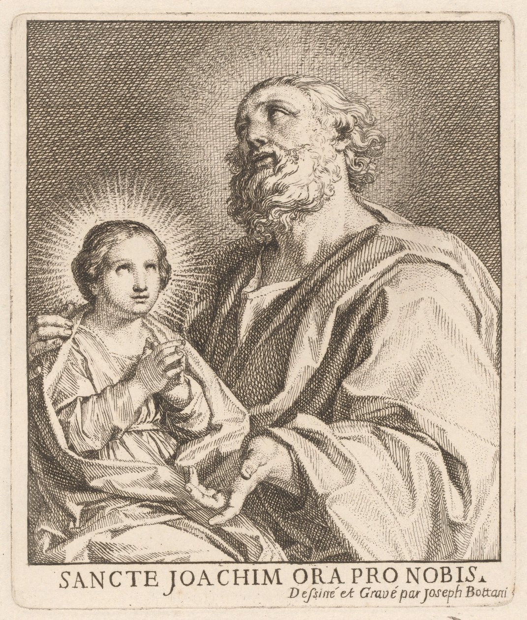 Den hellige Joachim og spedbarnet jomfru Maria av Giuseppe Bottani