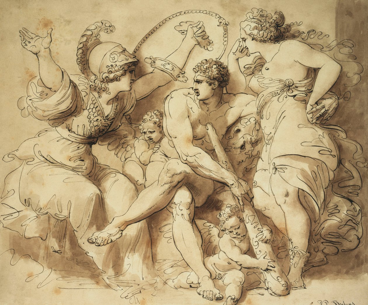 Herkules ved korsveien, av Giuseppe Cades