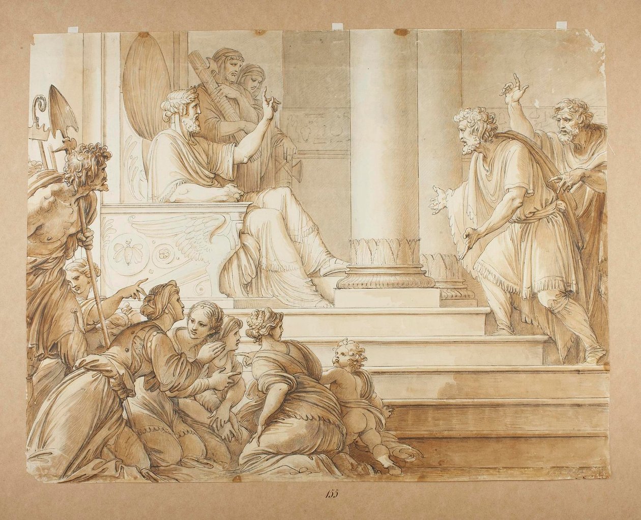 Moses konfronterer farao av Giuseppe Cades